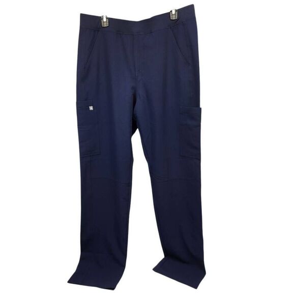 Figs Men's XL Tall  Navy Axim Cargo Scrub Pants Nursing Workwear - Picture 2 of 13